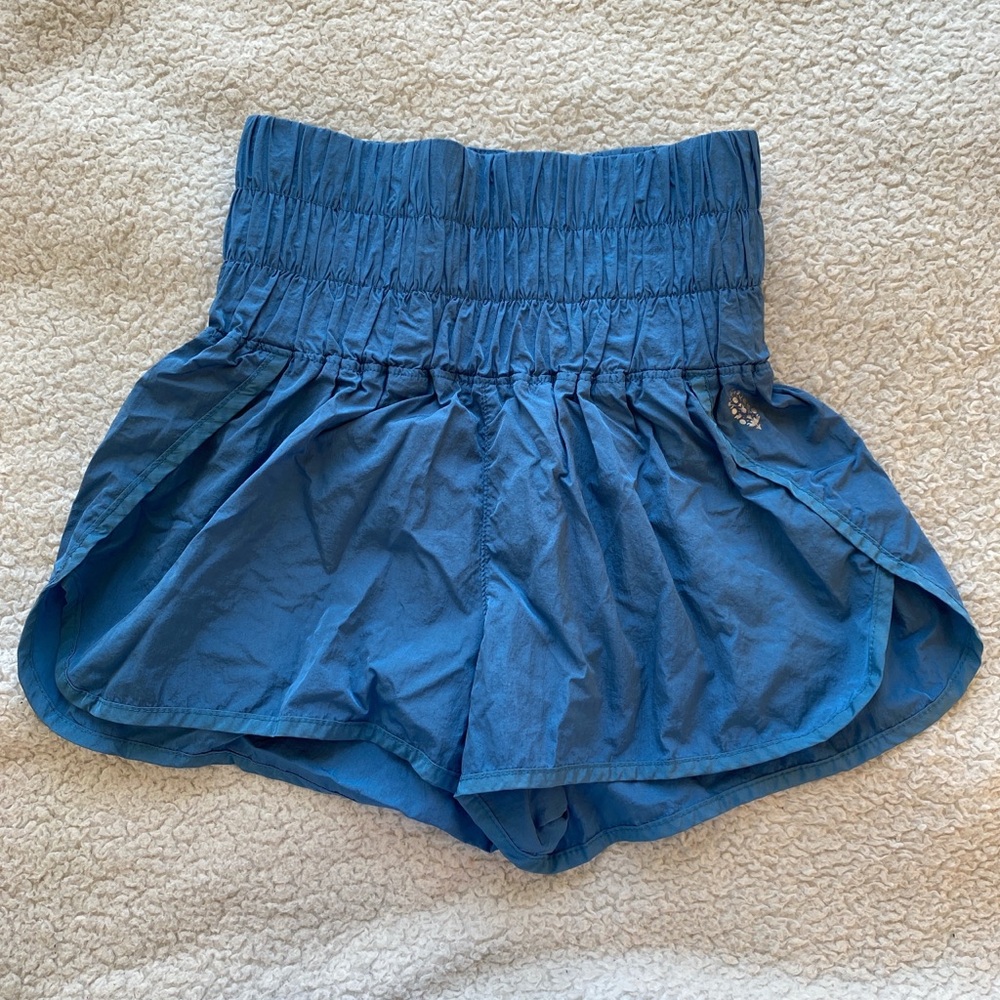Blue Free People Movement Shorts